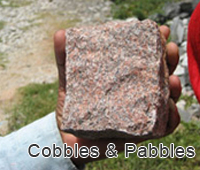 granite cobbles pebbles