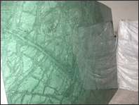 leaf green marble slabs