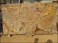 rainforest brown marble slabs